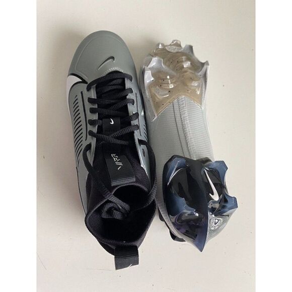 Nike Vapor Edge Pro 360 2 Grey Black Football Cleats DA5456-002 Men’s Sz 8.5 - Picture 9 of 10